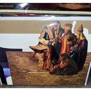 New In Pack Nativity 4 Piece Diorama By Greg Olsen